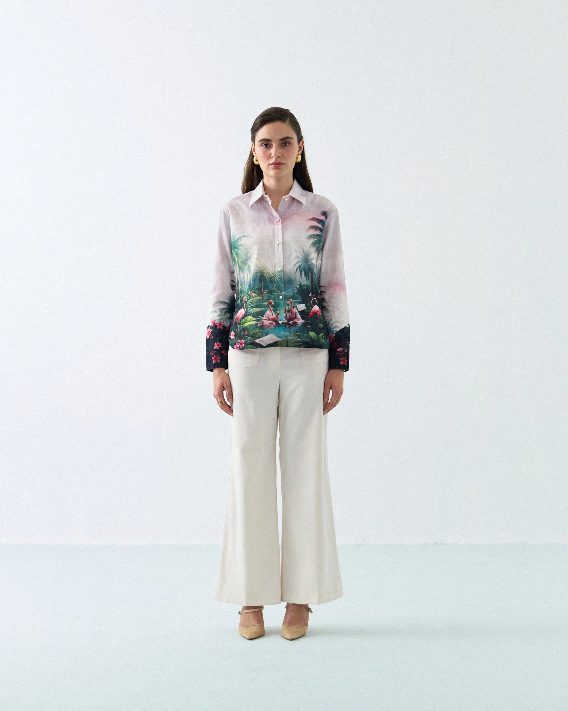 TEA-PARTY FLAMINGO SHIRT Label By Mohita