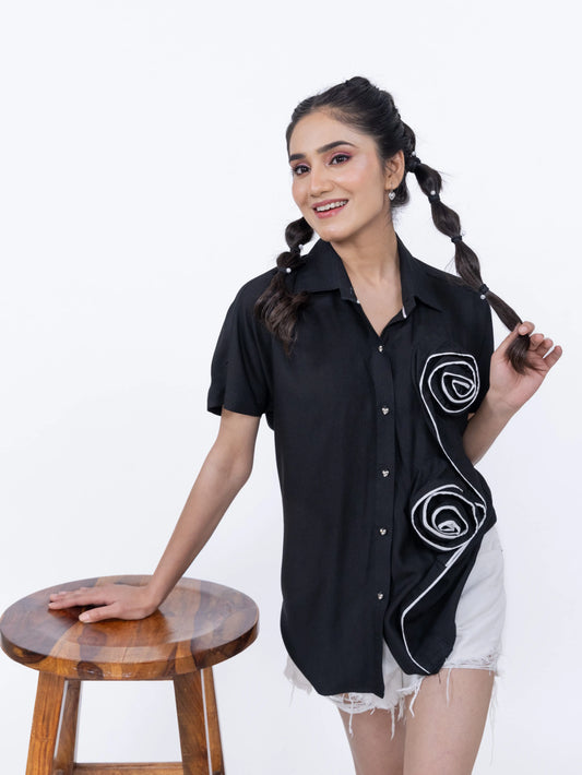 TWIST & BLOSSOM SHIRT - Label By Mohita