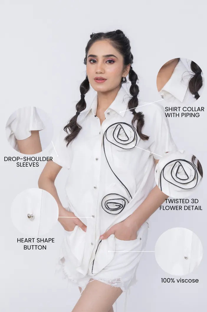 TWIST & BLOSSOM SHIRT Label By Mohita