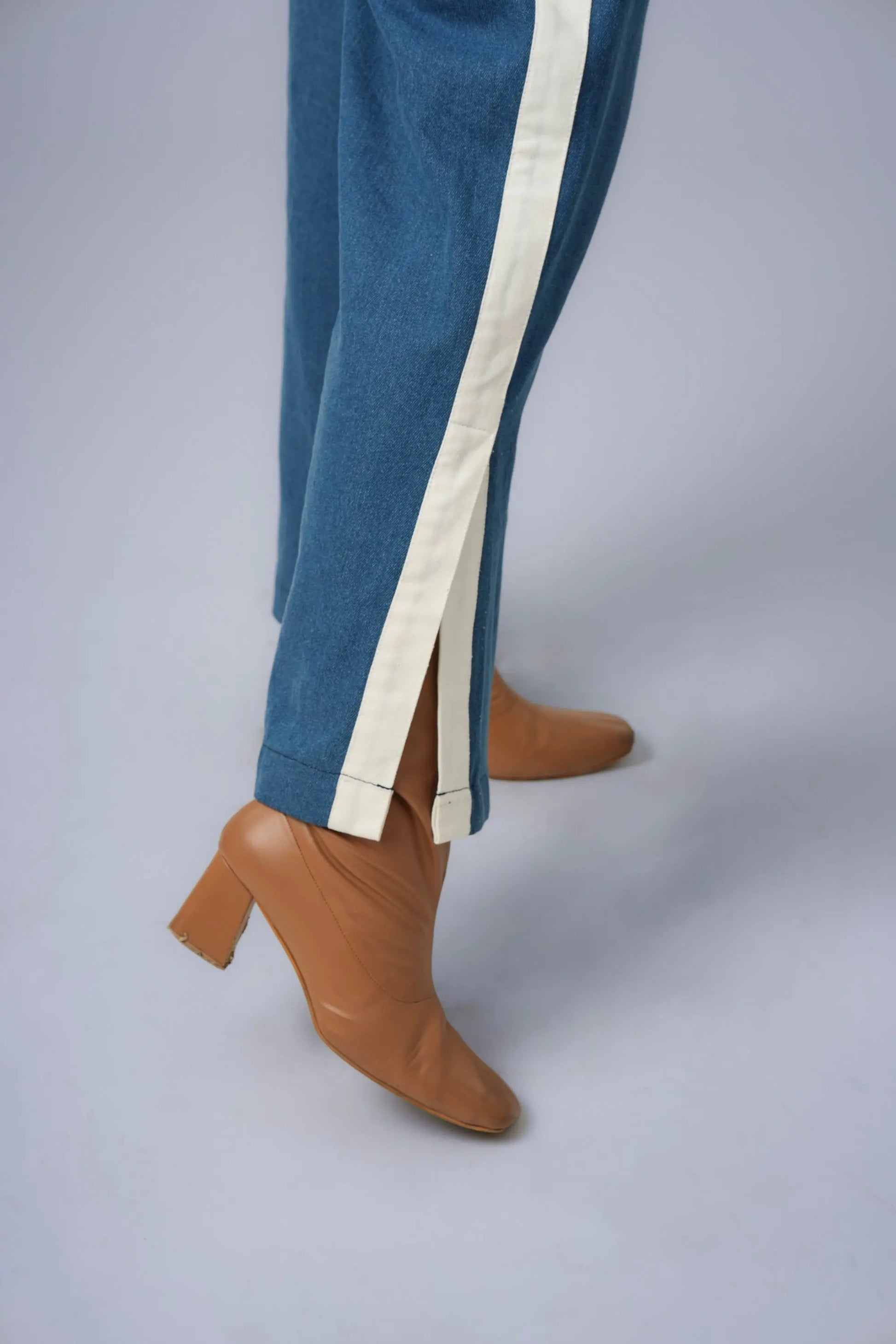 WANDER BLOOM DENIM CORD SET Label By Mohita